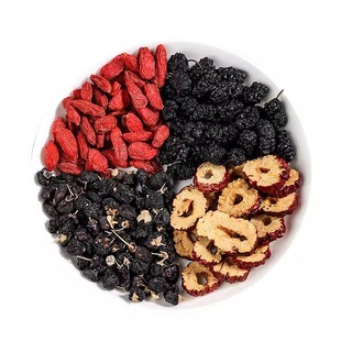 枸杞桑葚黑枸杞红枣茶补肾茶桂圆枸杞茶男肾补精花茶养生茶包四宝