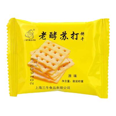 上海三牛苏打饼干老酵原味小葱