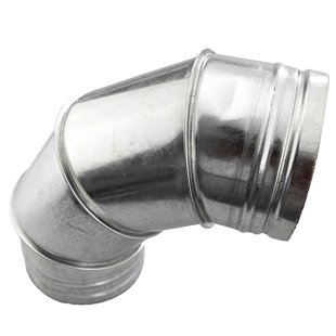 镀锌白铁皮弯头90度不锈钢配件螺旋管烟囱排烟管道变径45弯头定制