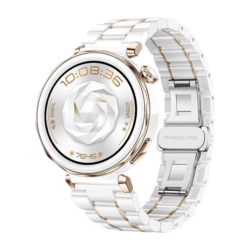 适用华为gt7新款gt6手表gt5pro表带watch5真陶瓷同款gt4女款42运动智能41mm专用轻奢高级感替换腕链配件春夏