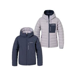 1h可退 日本直邮montbell 双面防风羽绒服女大衣连帽外套1101680