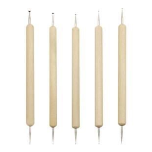 压痕笔 软陶陶艺泥塑超轻粘土diy手工油泥雕塑工具圆头点钻笔眼窝