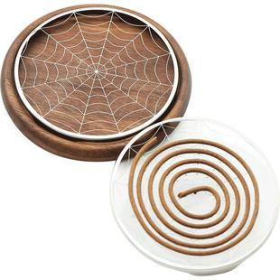 不锈钢盘香架香炉防火棉垫香盘香托香插香座香盒檀香蚊香盘托支架