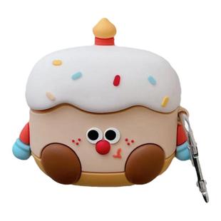 可爱卡通蛋糕适用airpodspro2代pro3保护套苹果耳机保护壳airpods4无线蓝牙耳机套airpod2创意硅胶耳机壳软壳
