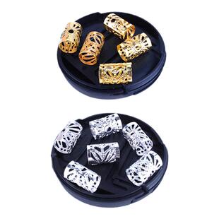 汉服头饰发夹发环脏辫步摇古风发束编辫小发扣配饰品全套古装发饰