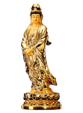 台湾观音菩萨佛像站像客厅摆件