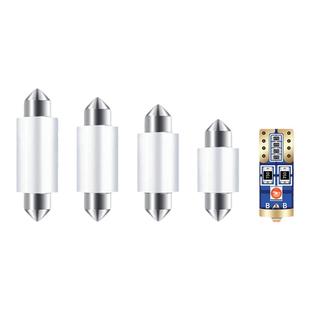 汽车阅读灯LED车内顶灯T10后备箱灯改装驾驶室内饰灯双尖照明灯泡