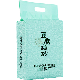 华畜绿茶猫砂原味低尘豆腐猫沙2.5kg樱花包邮吸臭结团混合型猫砂