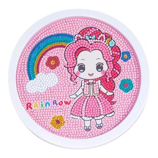 儿童专注力认知贴画公主钻石贴纸书水晶立体3d宝宝砖石珠宝石女孩