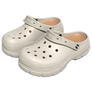 回力洞洞鞋女夏外穿防滑防臭2025新款厚底eva踩屎感包头沙滩拖鞋