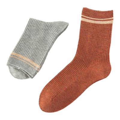 袜子女鹿人保暖袜女羊毛袜中筒