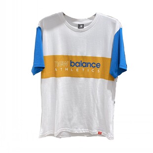 NEW BALANCE/NB韩版运动休闲纯棉短袖女余文乐同款T恤男AMT01525
