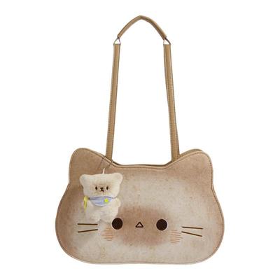 可爱小猫双肩包卡通吐司包托特包