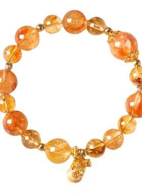 红胶花礼物手链黄塔晶新中式