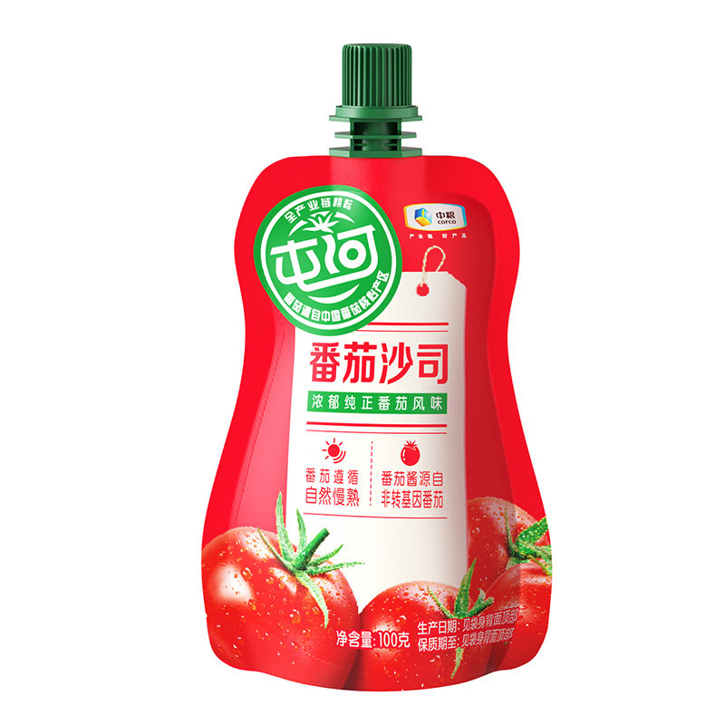 中粮屯河番茄酱番茄沙司100g/袋小袋装无添加剂番茄膏调味26年4月