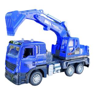 儿童城市建设合金工程车玩具水泥搅拌各类小汽车挖掘吊车大号回力