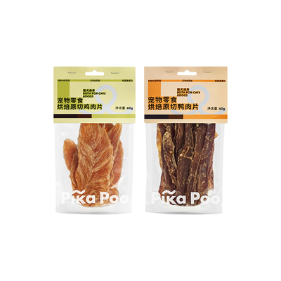 匹卡噗pikapoo鸡鸭胸肉干猫犬通用磨牙零食营养补充训练奖励零食