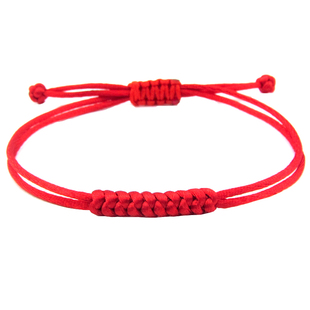 手工编织金刚结红绳手链马年本命年可调节红色男女情侣闺蜜手编绳