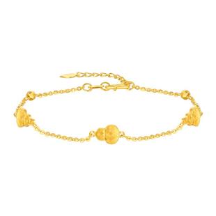 【百亿补贴】TSL谢瑞麟葫芦黄金手链5G足金工艺手饰XP865