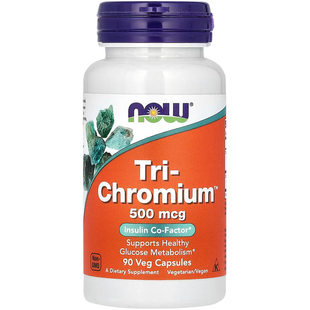 无酵母吡啶甲酸铬胶囊 铬元素片 三价铬now诺奥Chromium 90粒