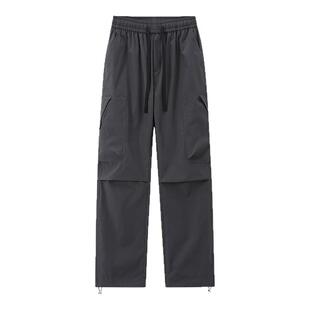 回力美式工装裤男士秋冬季2025新款宽松直筒三防伞兵休闲加绒裤子