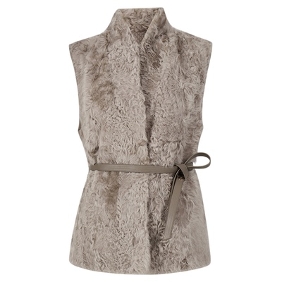 2024秋冬新款针织拼接皮草马甲