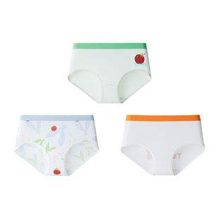 【天丝莱赛尔】likeuu儿童内裤小番茄防螨7A抗菌男女童三四角短裤