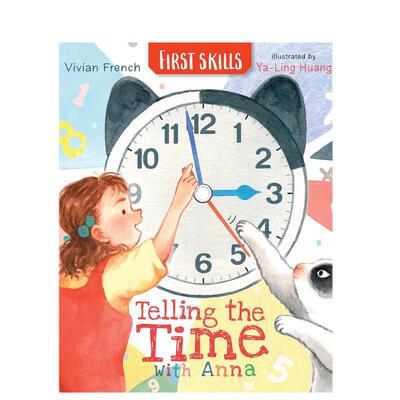 【预售】和安娜一起认识时间技能启蒙英文儿童语言概念启蒙进口原版书平装Telling the Time with Anna: First SkillsVivian Fre