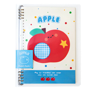 小槑同学 苹果活页错题本艾宾浩斯可拆卸初中生小学生专用语文数学英语整理本加厚B5分级改错本纠错本集高中