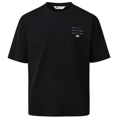 HH秋帆船图案防晒透气短袖T恤