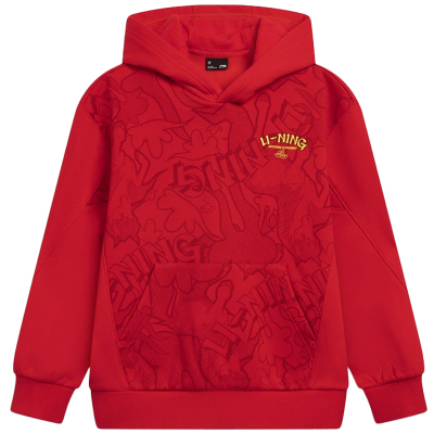 李宁儿童加绒卫衣2026马年新年服