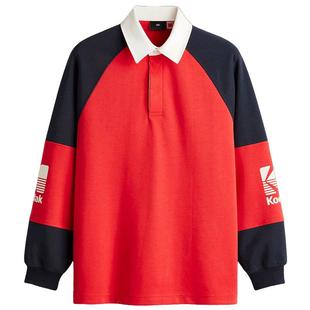 【柯达】HM男装卫衣冬季时尚宽松版型橄榄球衫1315413