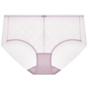 【129/4条】兰卓丽内裤女纯棉底裆中低腰平角裤舒适透气网面短裤