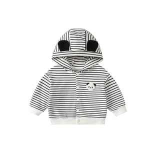 男童外套2026春装新款宝宝连帽卫衣开衫婴儿春天外出上衣衣服