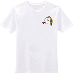 刺绣diy手工初学者姓氏T恤短袖情侣礼物送男友闺蜜生日礼物送男生