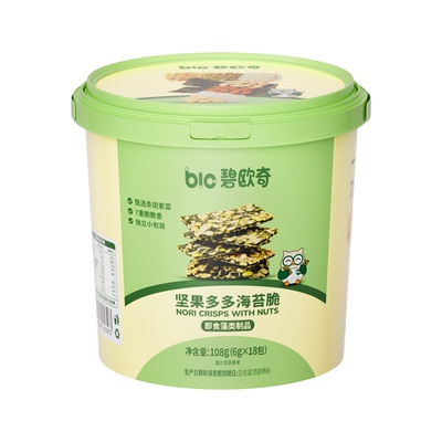 碧欧奇坚果海苔脆片即食儿童健康