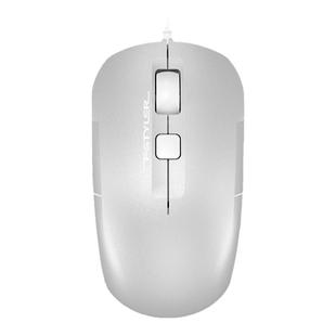 双飞燕FM26S静音空中鼠标USB有线对称人体工学设计笔记本商务办公