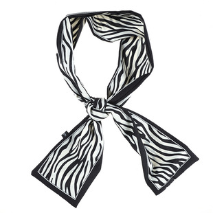 韩版丝巾发带仙女绑发森系蝴蝶结头带法式复古飘带头绳仿真丝发饰