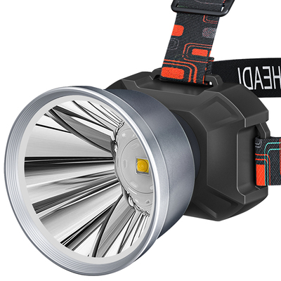 头灯强光超亮充电感应野外钓鱼赶海专用户外照明黄光头戴式手电筒