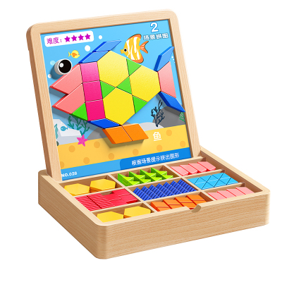 幼儿童磁性拼图3岁6思维训练玩具