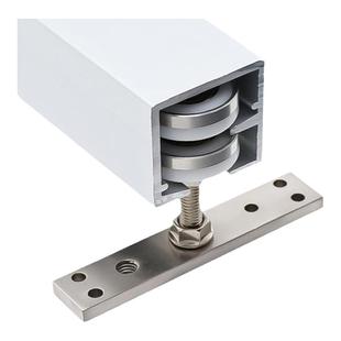 折叠门吊轮吊轨五金配件全套轨道折叠窗上下轨道滑轮木门万向吊轮