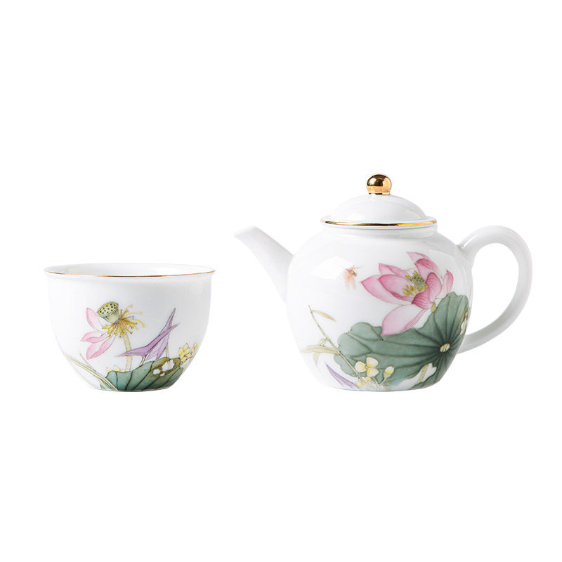 红官窑功夫茶具中式醴陵瓷器