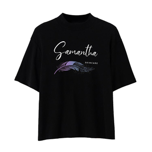 欧洲站纯棉短袖半高领T恤女装夏2026新款欧货半袖内搭打底衫上衣