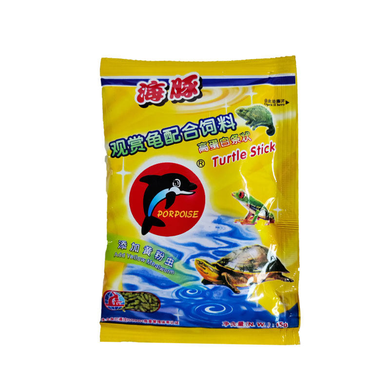 海豚牌龟粮观赏龟配合饲料条状袋装龟食草龟巴西龟幼龟两栖动物粮
