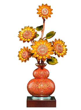 铜向日葵葫芦摆件乔迁新居礼物