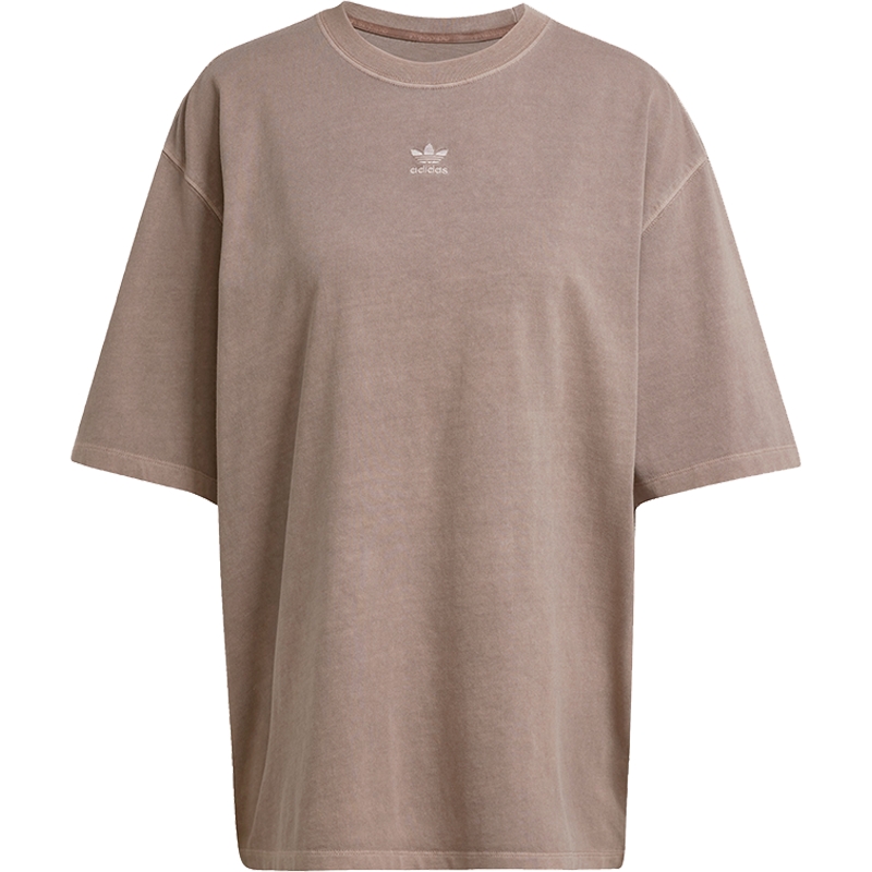 adidas阿迪达斯三叶草女子ESS TEE OS运动休闲短袖T恤JD5347