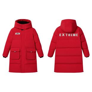 波司登2025新款男女童保暖外套长款极寒连帽防风羽绒服T250242320