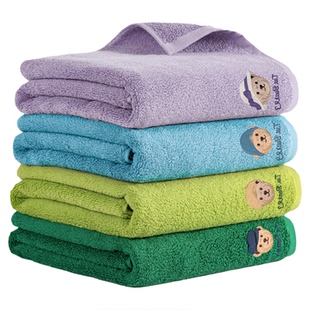 TeenieWeenie小熊刺绣加厚纯棉浴巾吸水大毛巾全棉成人男女洗澡巾