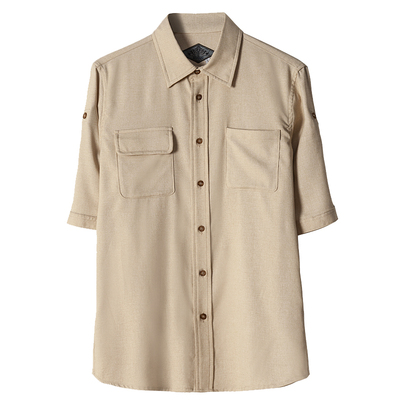 soarin阿美咔叽垂感五分袖工装