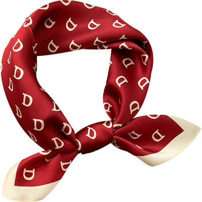 惟嫒100%桑蚕丝小方巾柔软亲肤